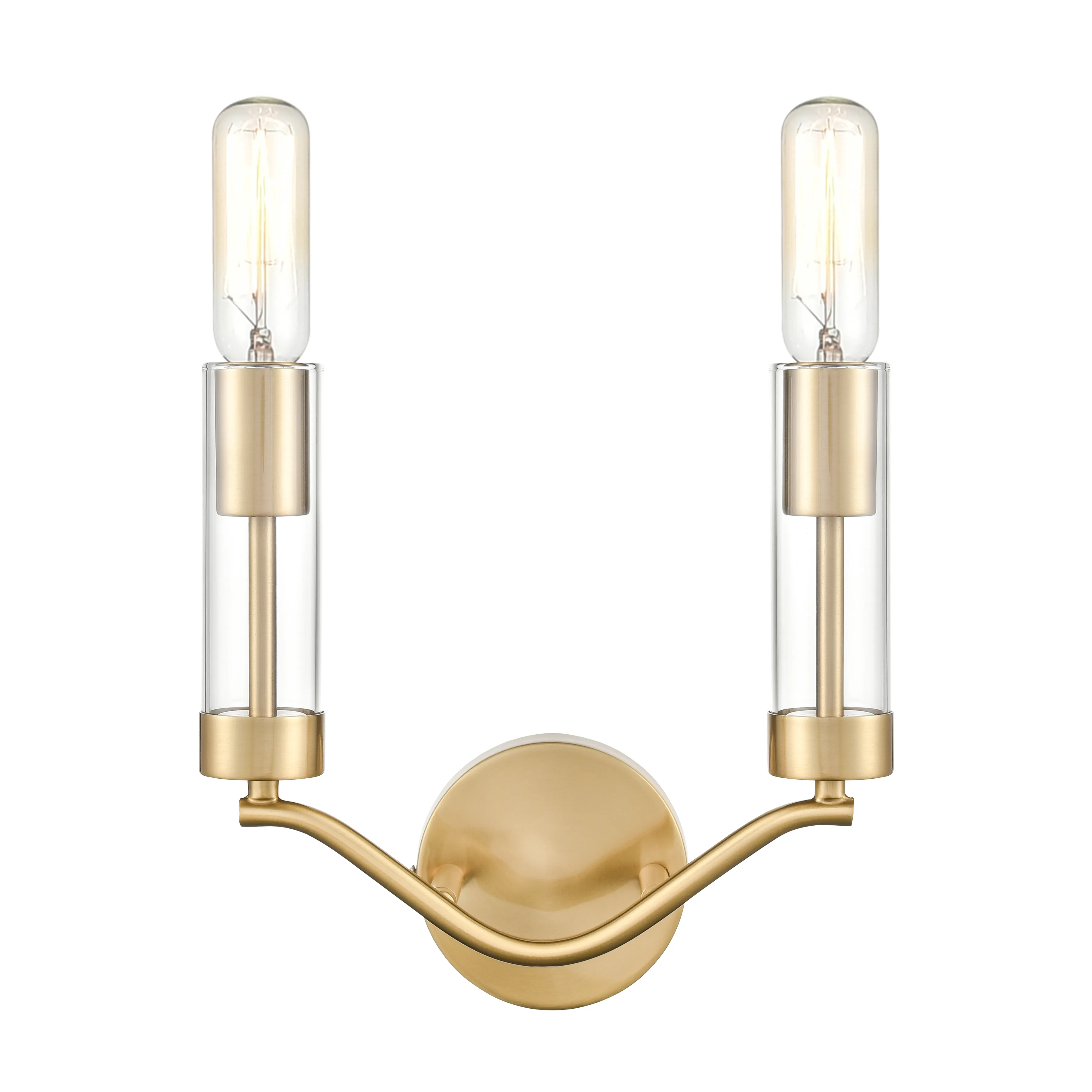 Celsius 11" High 2-Light Sconce - Satin Brass