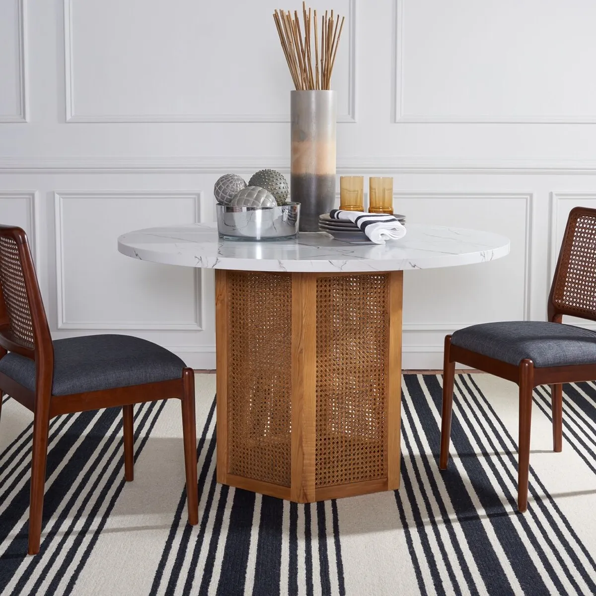 DANEZ CANE DINING TABLE