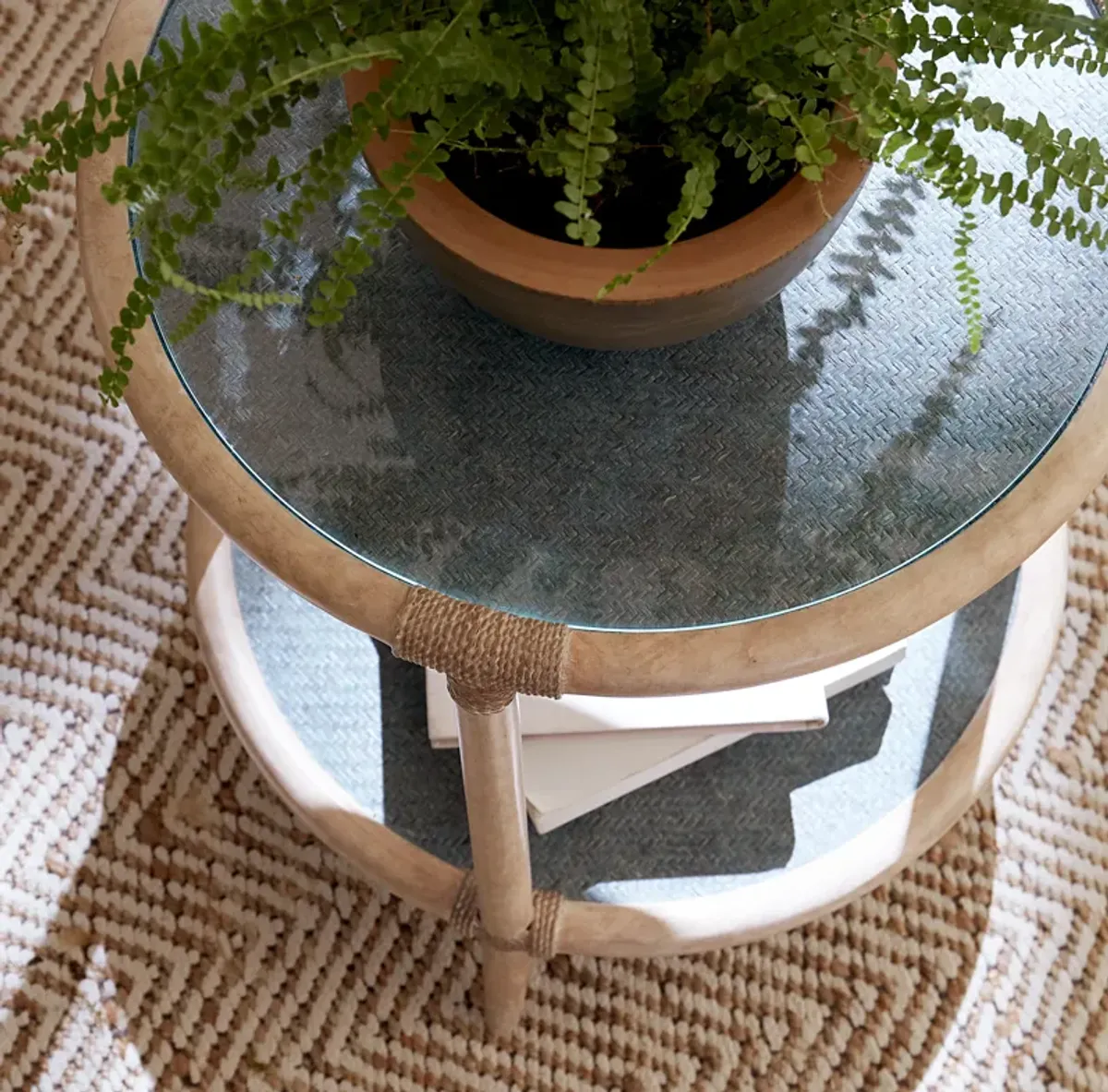 Retreat Raffia End Table