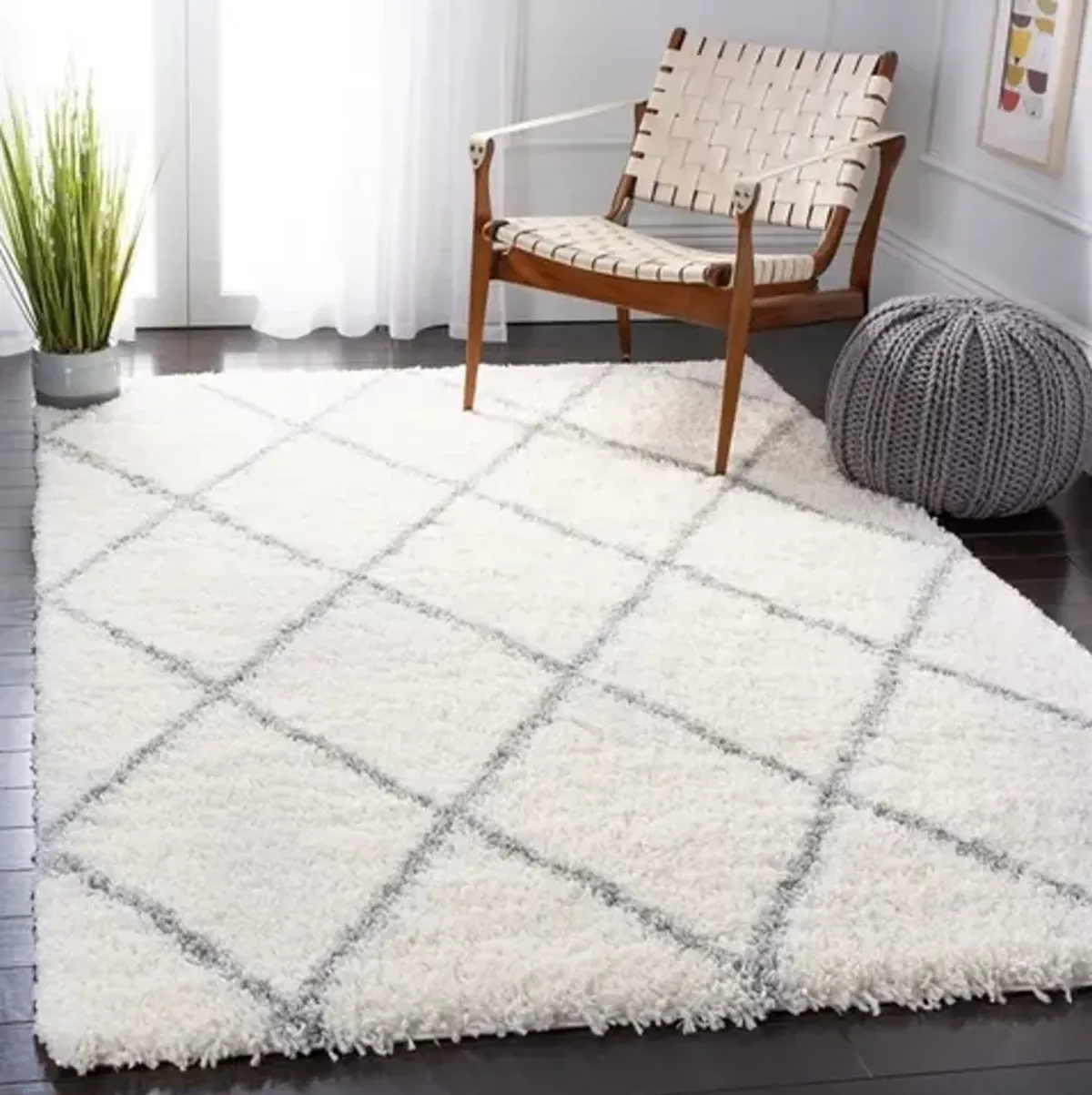 FONTANA SHAG Large Rectangle Power Loomed 10' X 14' Rug