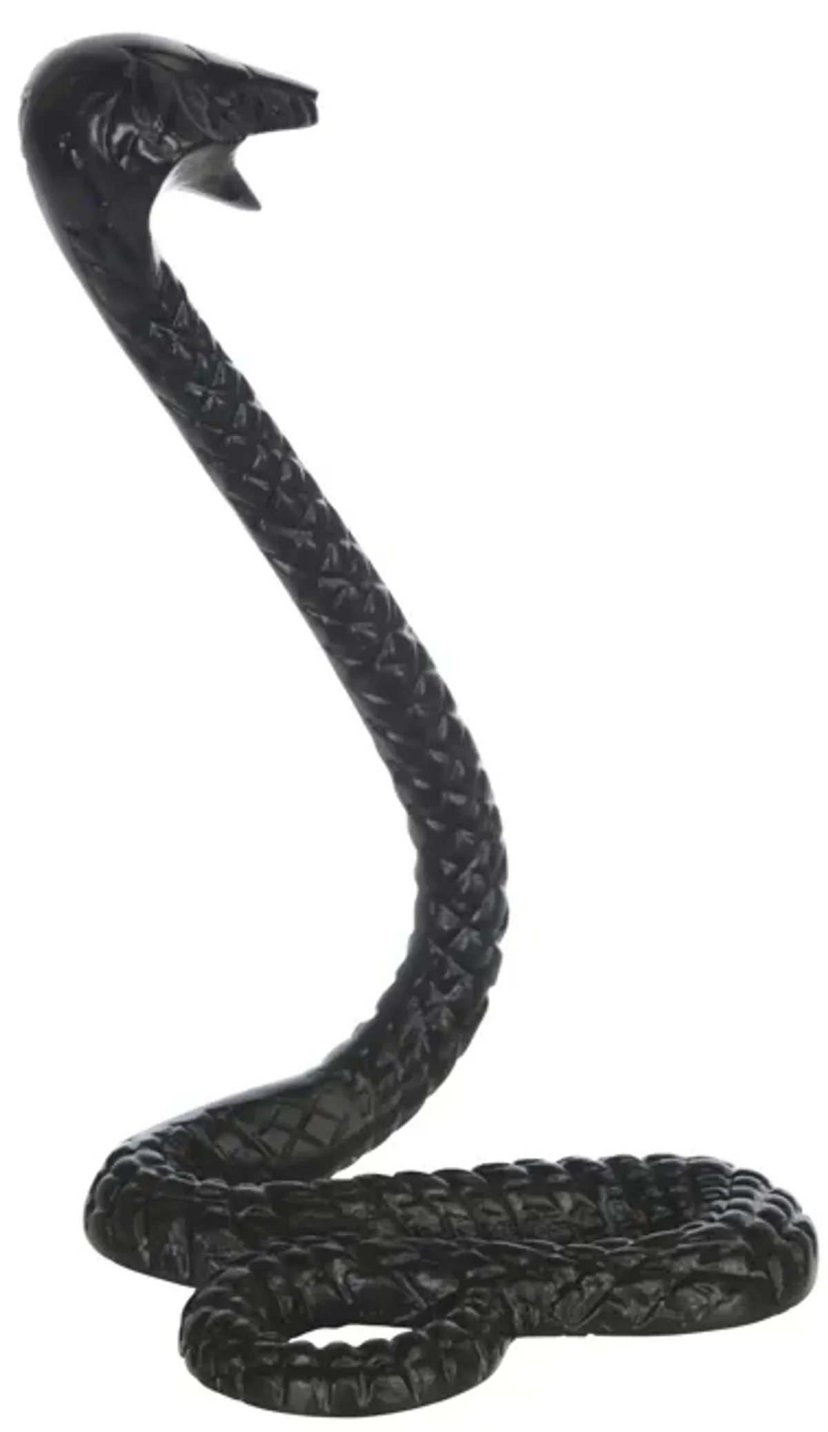 Metal 10"h Snake, Black