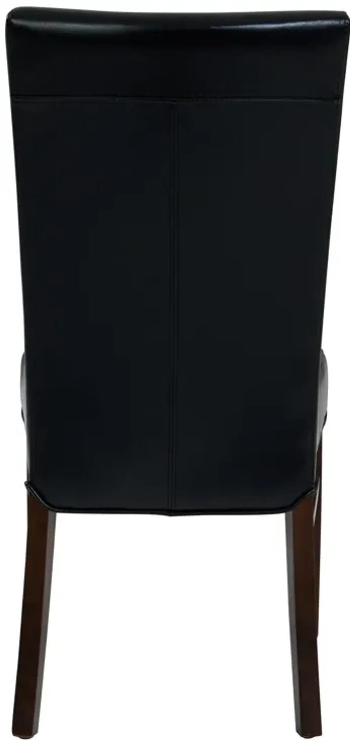 Milton Bonded Leather Dining Side Chair, Black (Set of 2)