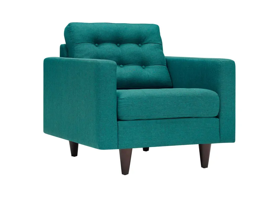 Empress Upholstered Fabric Armchair