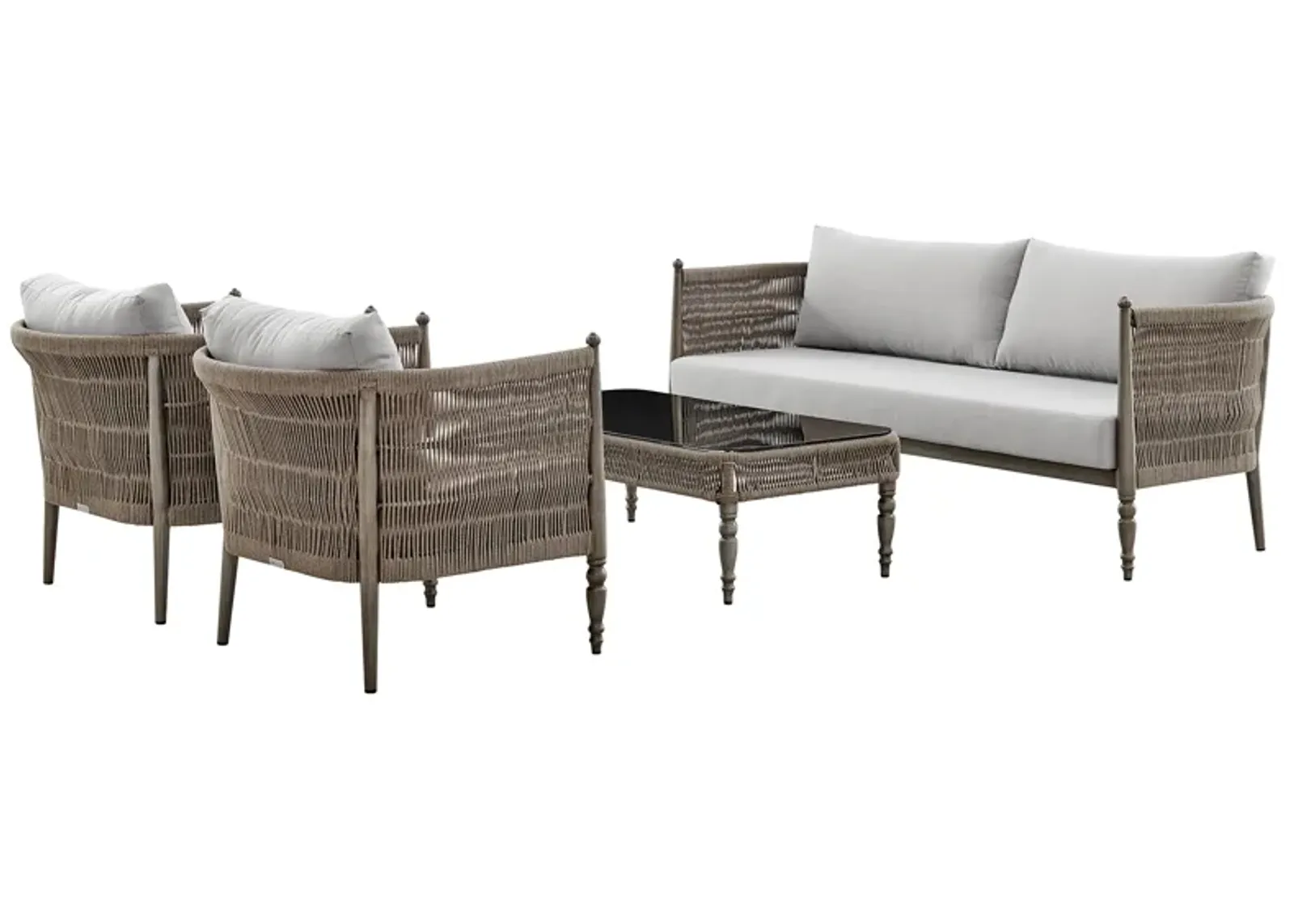 Safari 4-Piece Outdoor Seating Set 