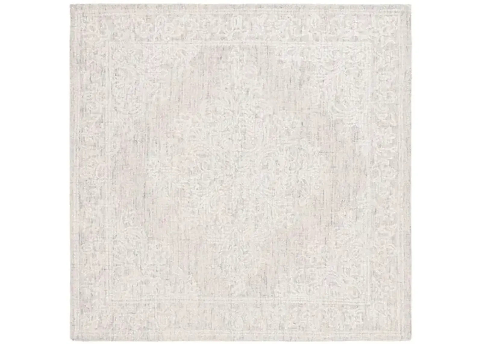 EBONY 113 Grey  6' X 6' Square Square Rug