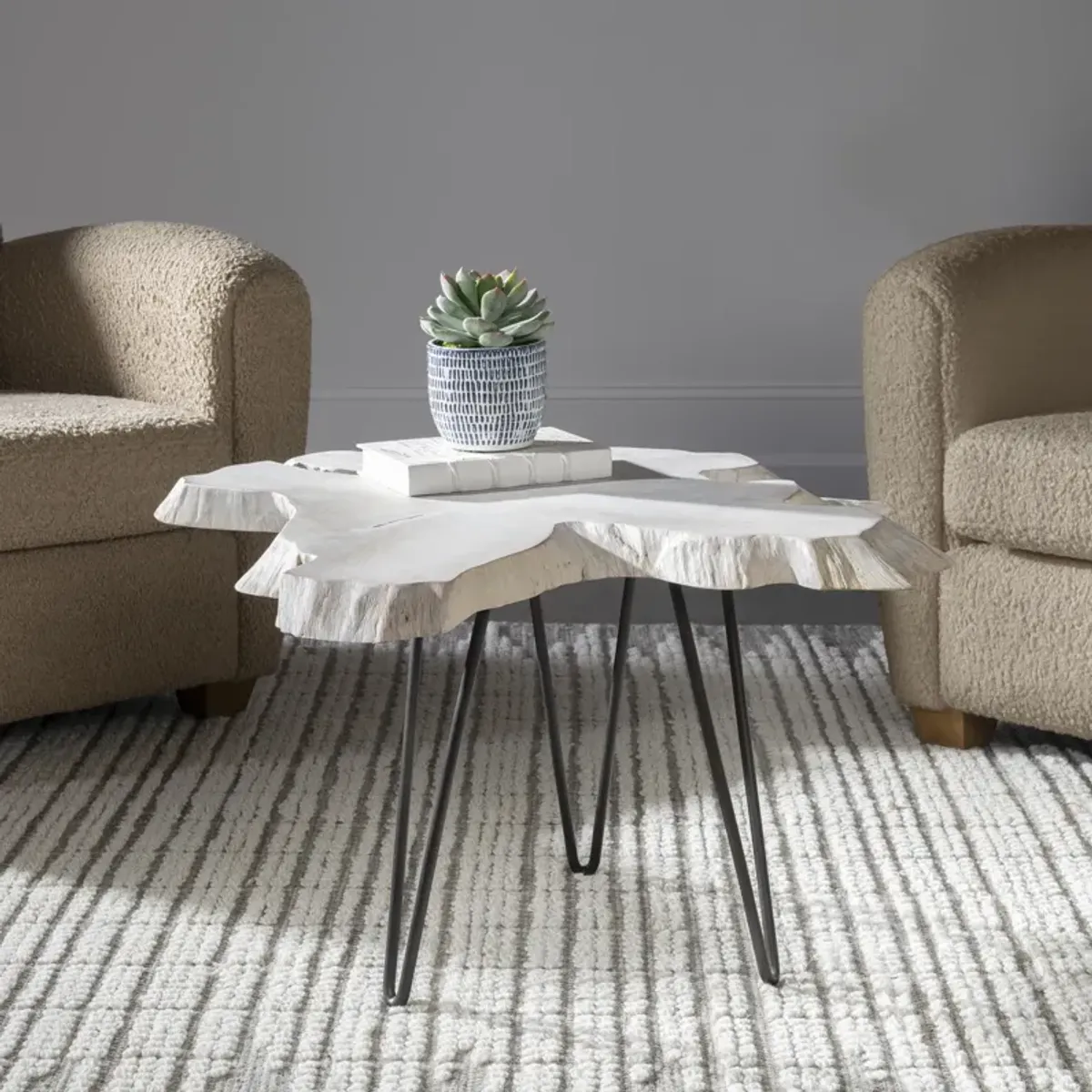 Trillium Bleached Teak Coffee Table