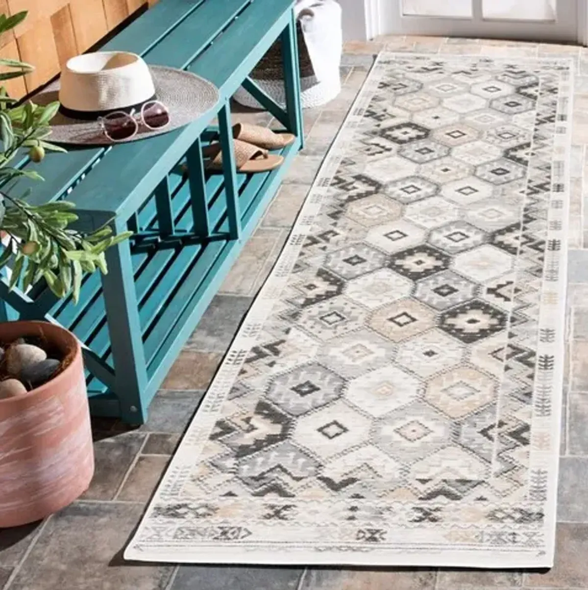 SUNRISE 630 Beige 2' X 8' Runner Rug