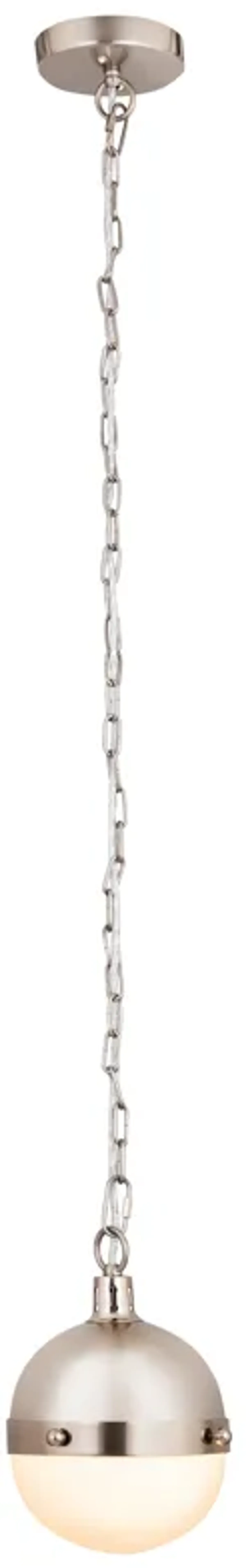 Harmelin 7" Wide 1-Light Mini Pendant - Satin Nickel