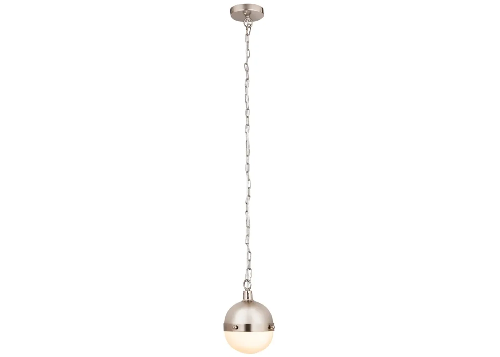 Harmelin 7" Wide 1-Light Mini Pendant - Satin Nickel