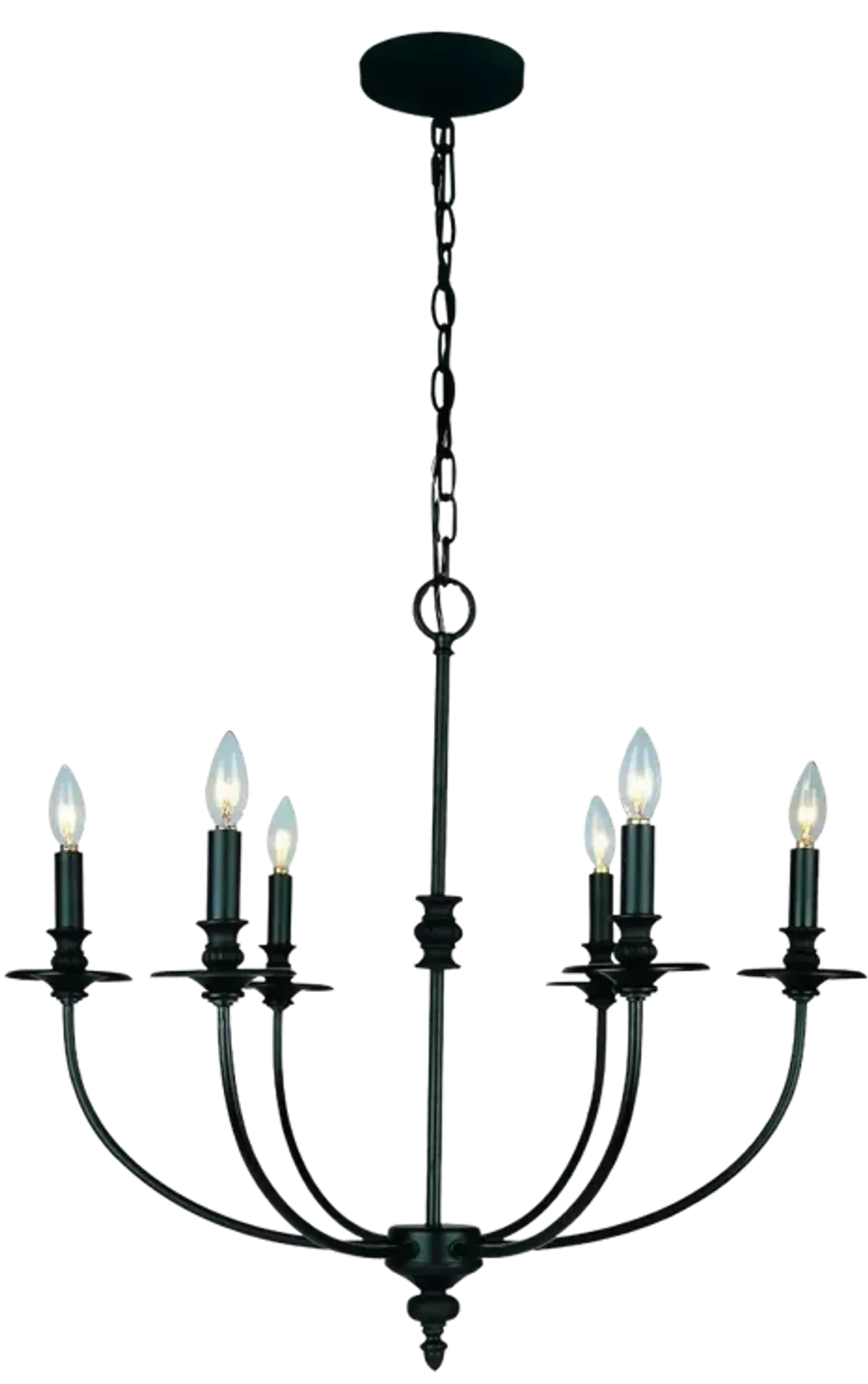 Hartford 25" Wide 6-Light Chandelier - Oil Rubbed Bronze