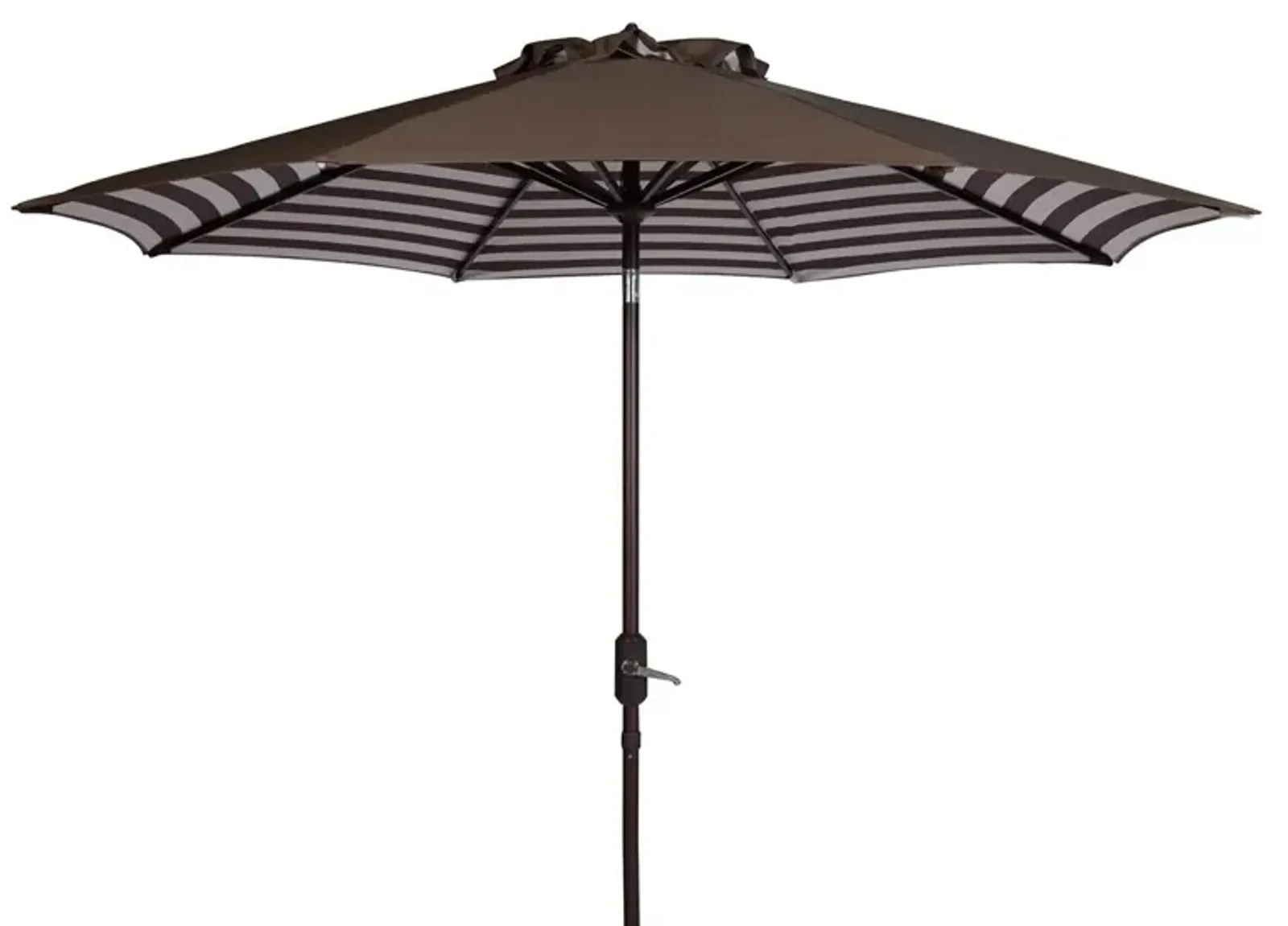 Athens inside Out Striped 9ft Crank Outdoor Auto Tilt Umbrella