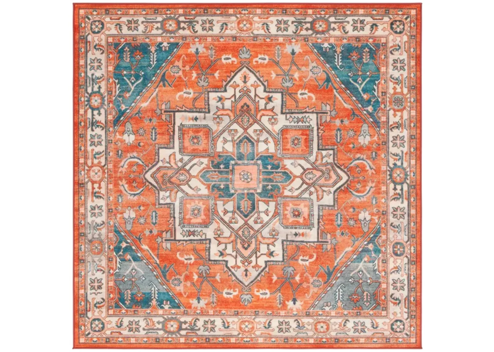 JOURNEY 101 RUST  6'-7' x 6'-7' Square Square Rug