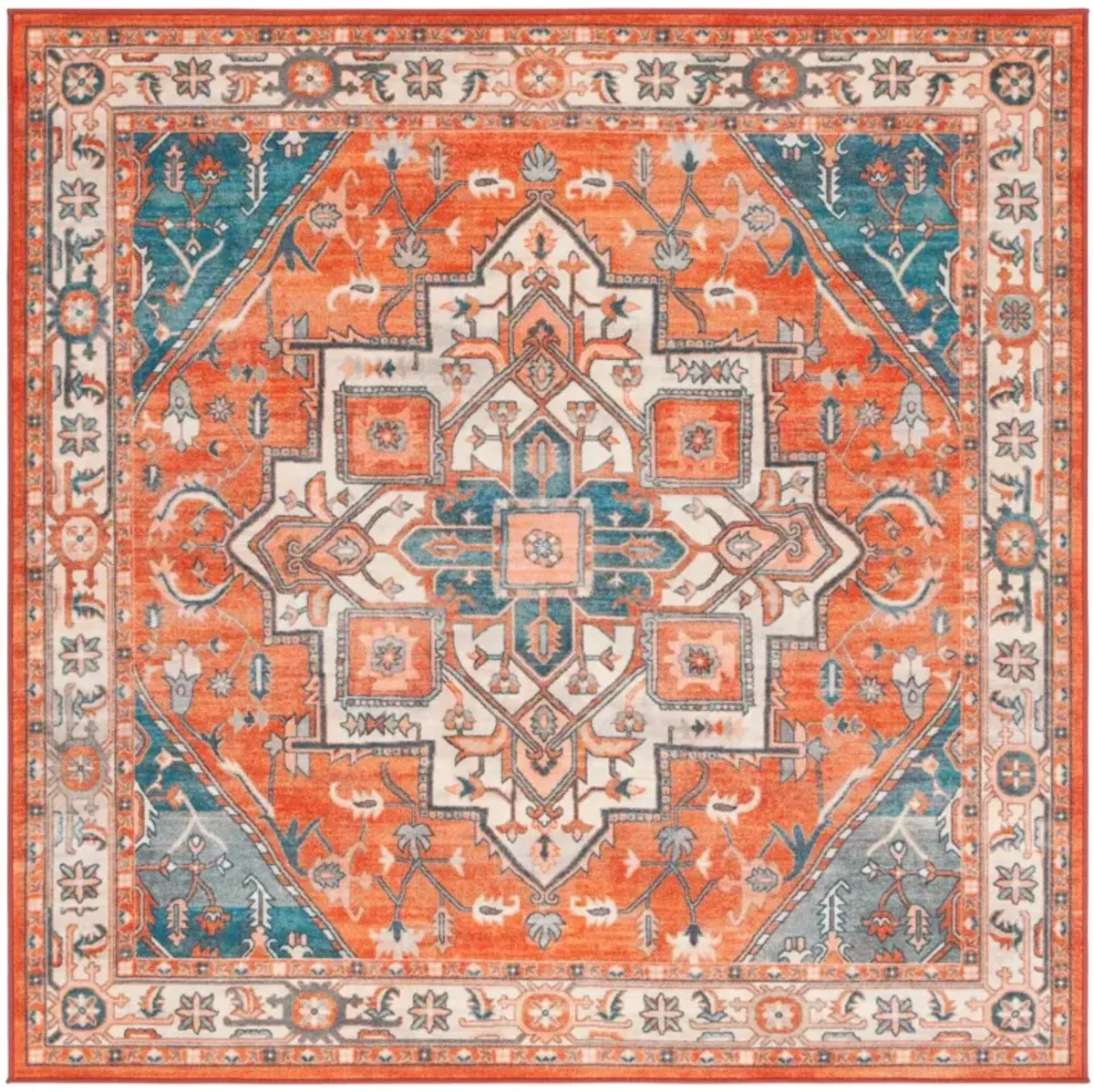 JOURNEY 101 RUST  6'-7' x 6'-7' Square Square Rug