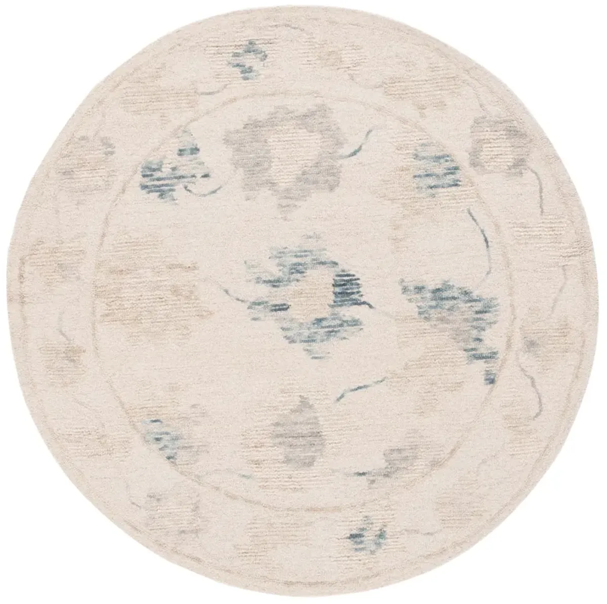 ABSTRACT Hand Tufted 6' x 6' Round area rug