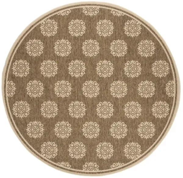 LINDEN 181 Collection LND181B-6R Beige / Cream 6'-7" X 6'-7" Round
