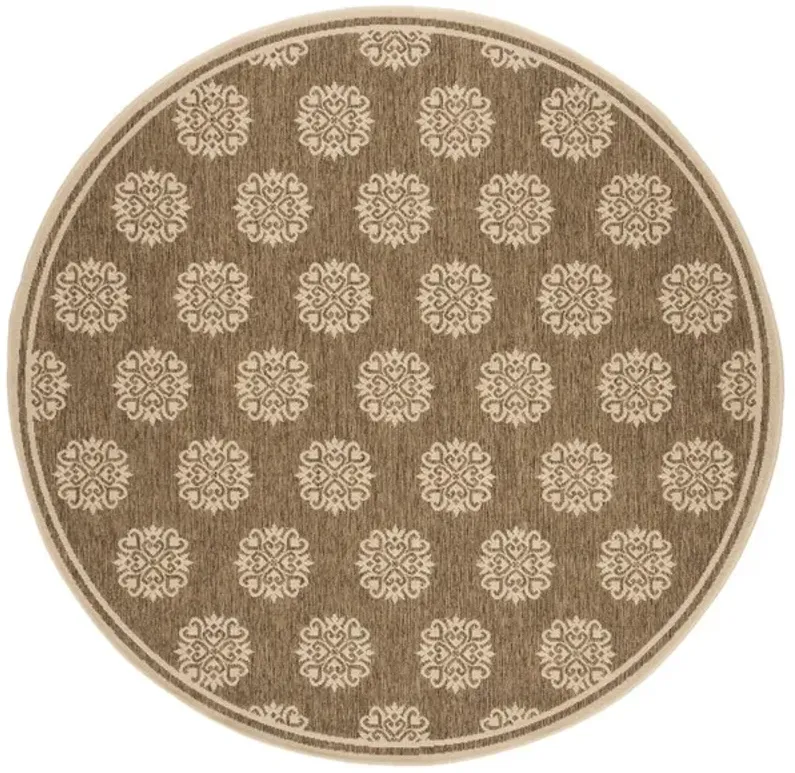 LINDEN 181 Collection LND181B-6R Beige / Cream 6'-7" X 6'-7" Round