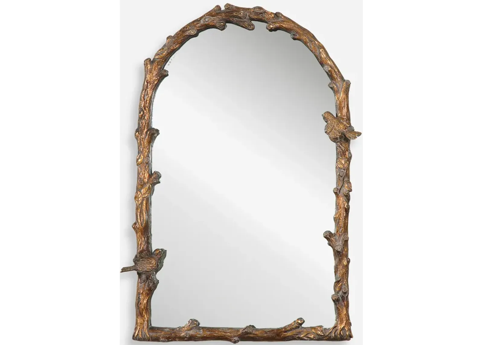 Paza Antique Gold Arch Mirror