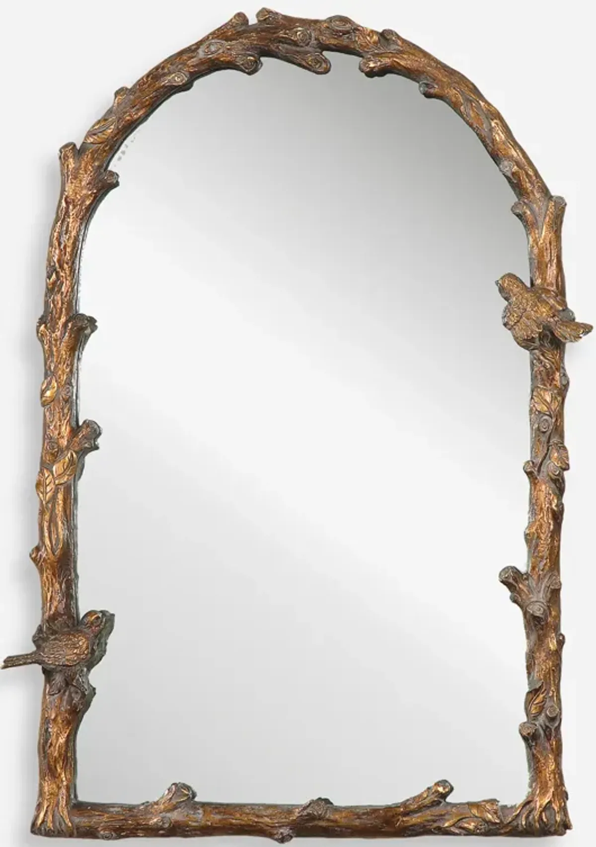 Paza Antique Gold Arch Mirror