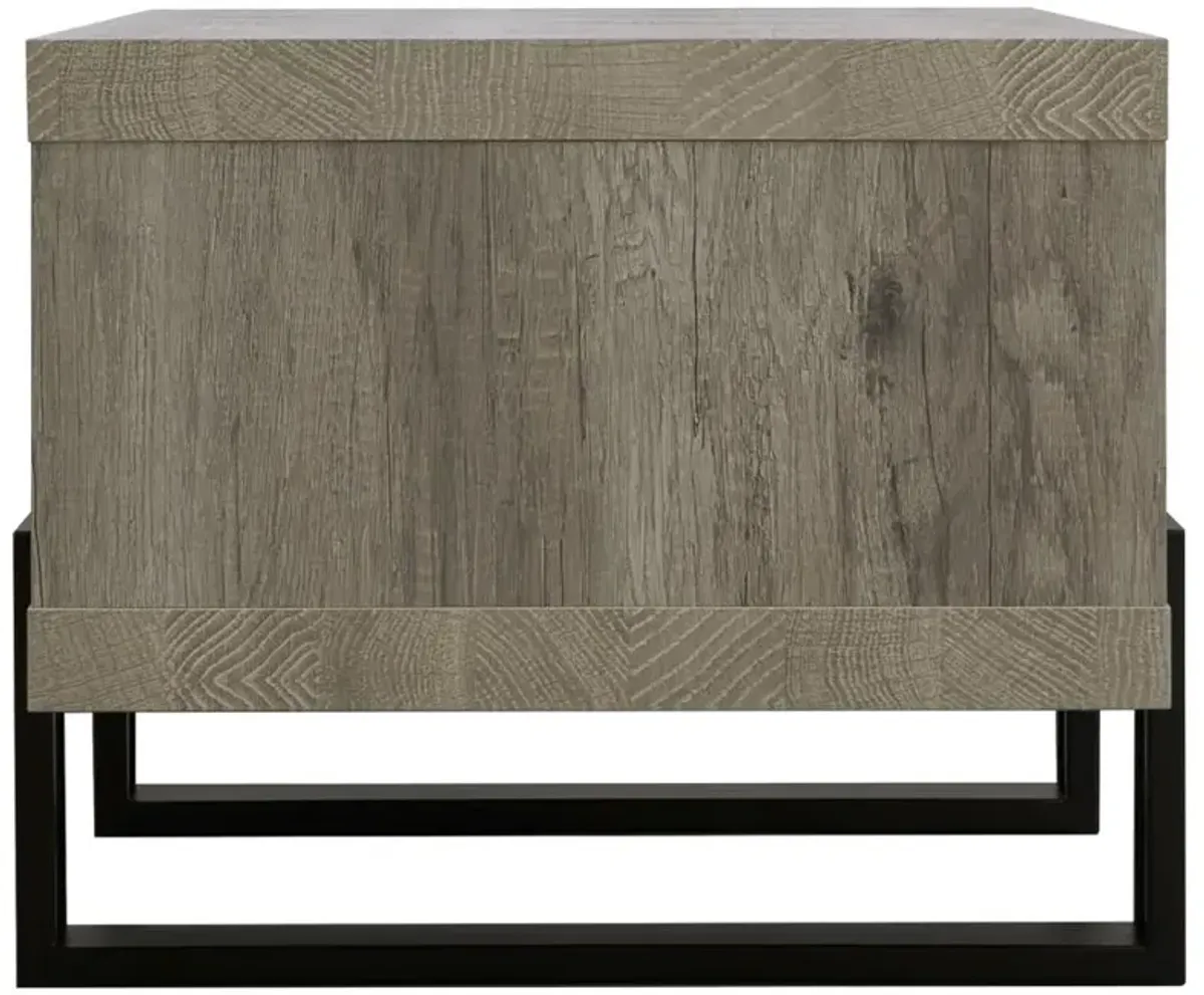 Adelynn Coffee Table with Shelf Grey Driftwood