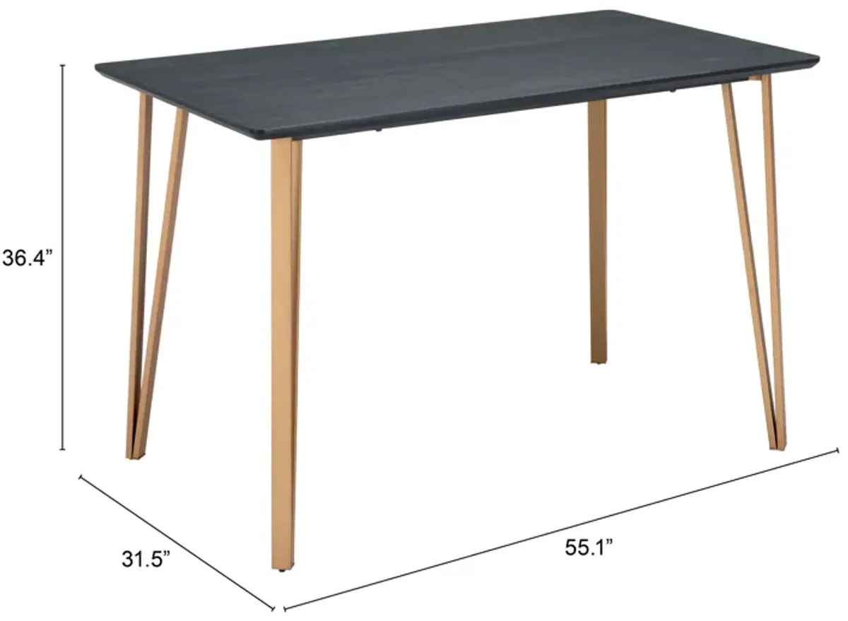 Deus Counter Table Black