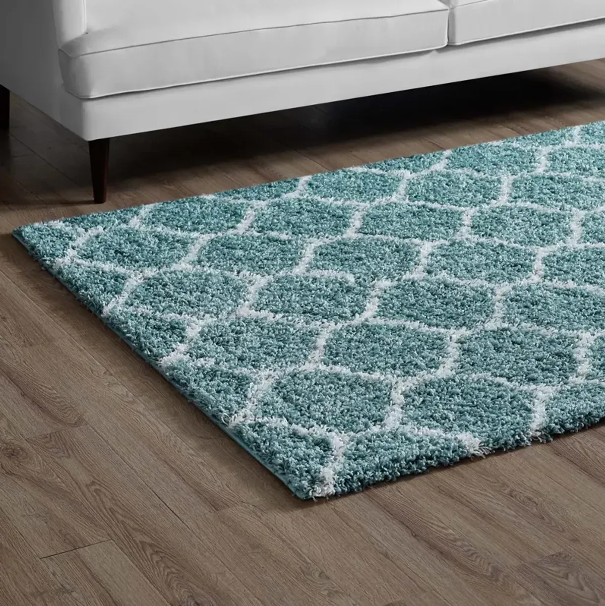 Solvea Moroccan Trellis 8x10 Shag Area Rug