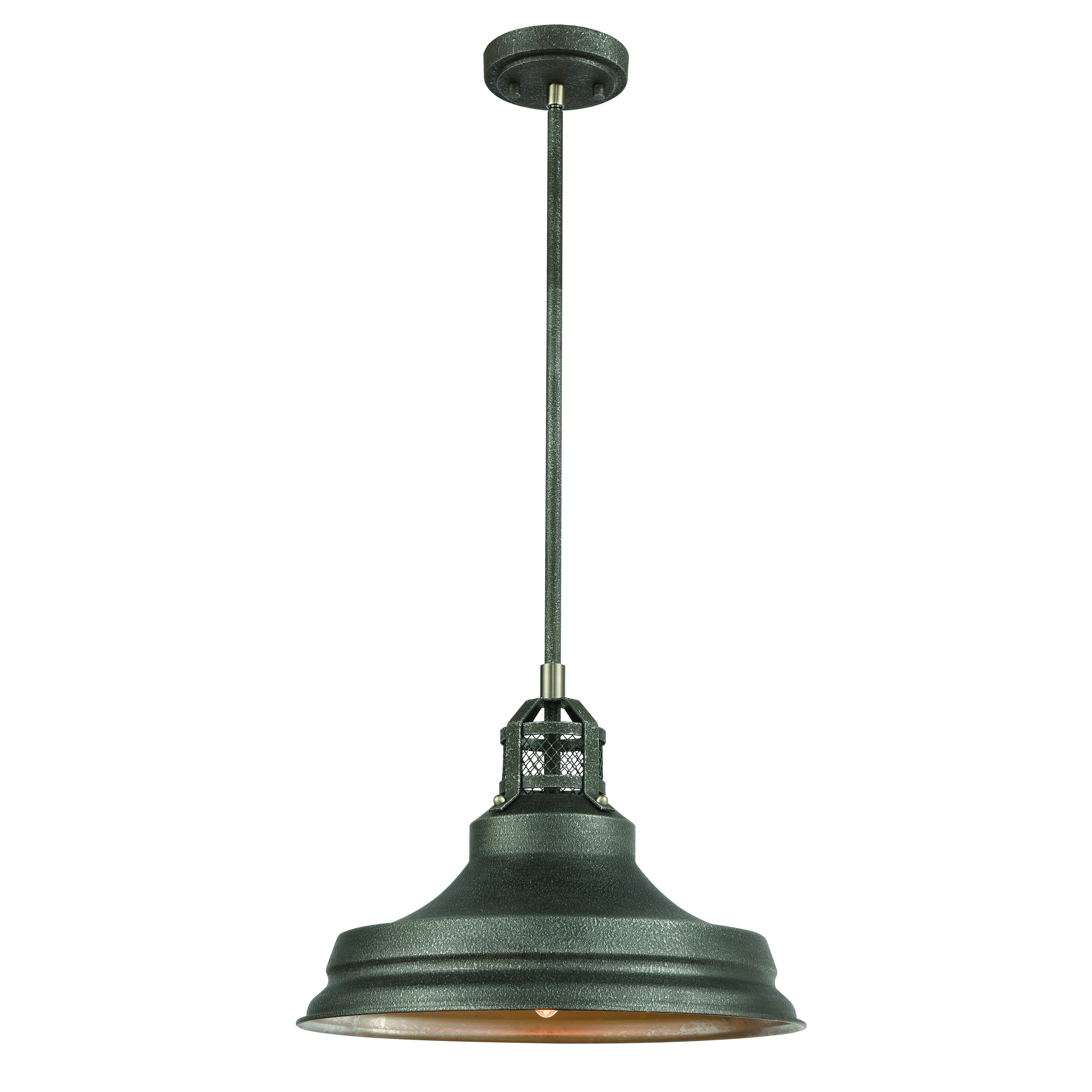 Carbondale 15" Wide 1-Light Pendant - Slate Mist