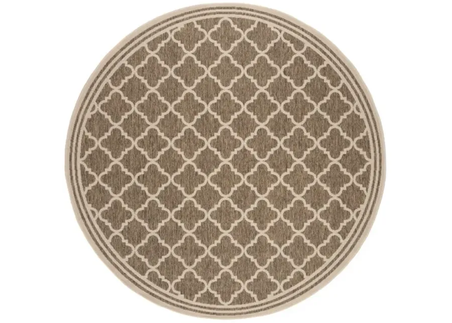 LINDEN 121 Collection LND121D-6R Beige / Cream 6'-7" X 6'-7" Round