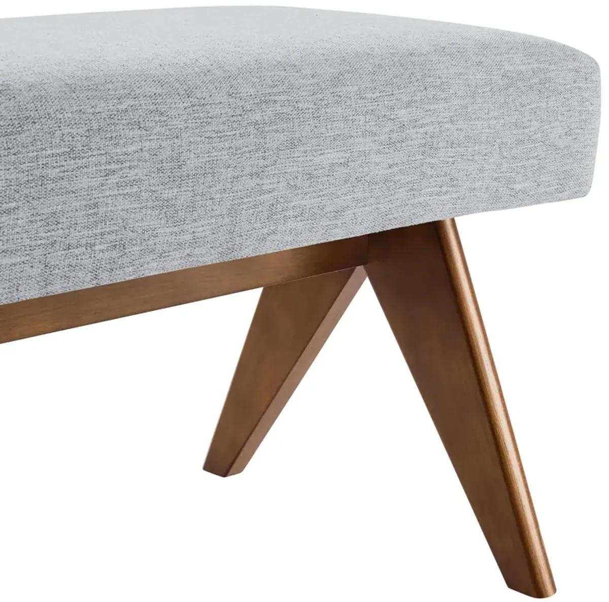 Lyra 63" Fabric Upholstered Bench by Modway