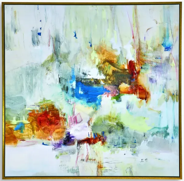 In The Beginning Framed Abstract Art