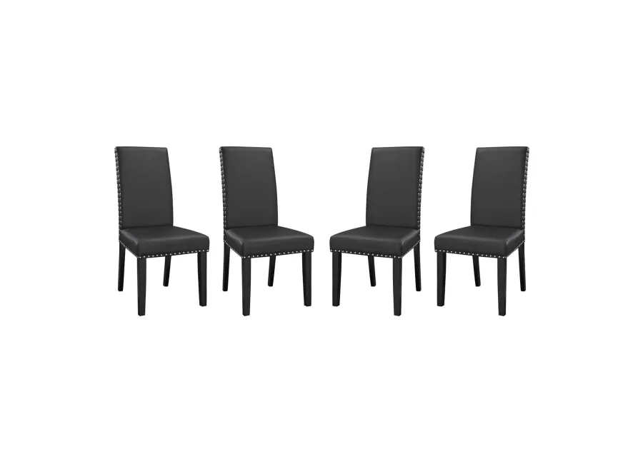 Parcel Dining Side Chair Vinyl Set of 4