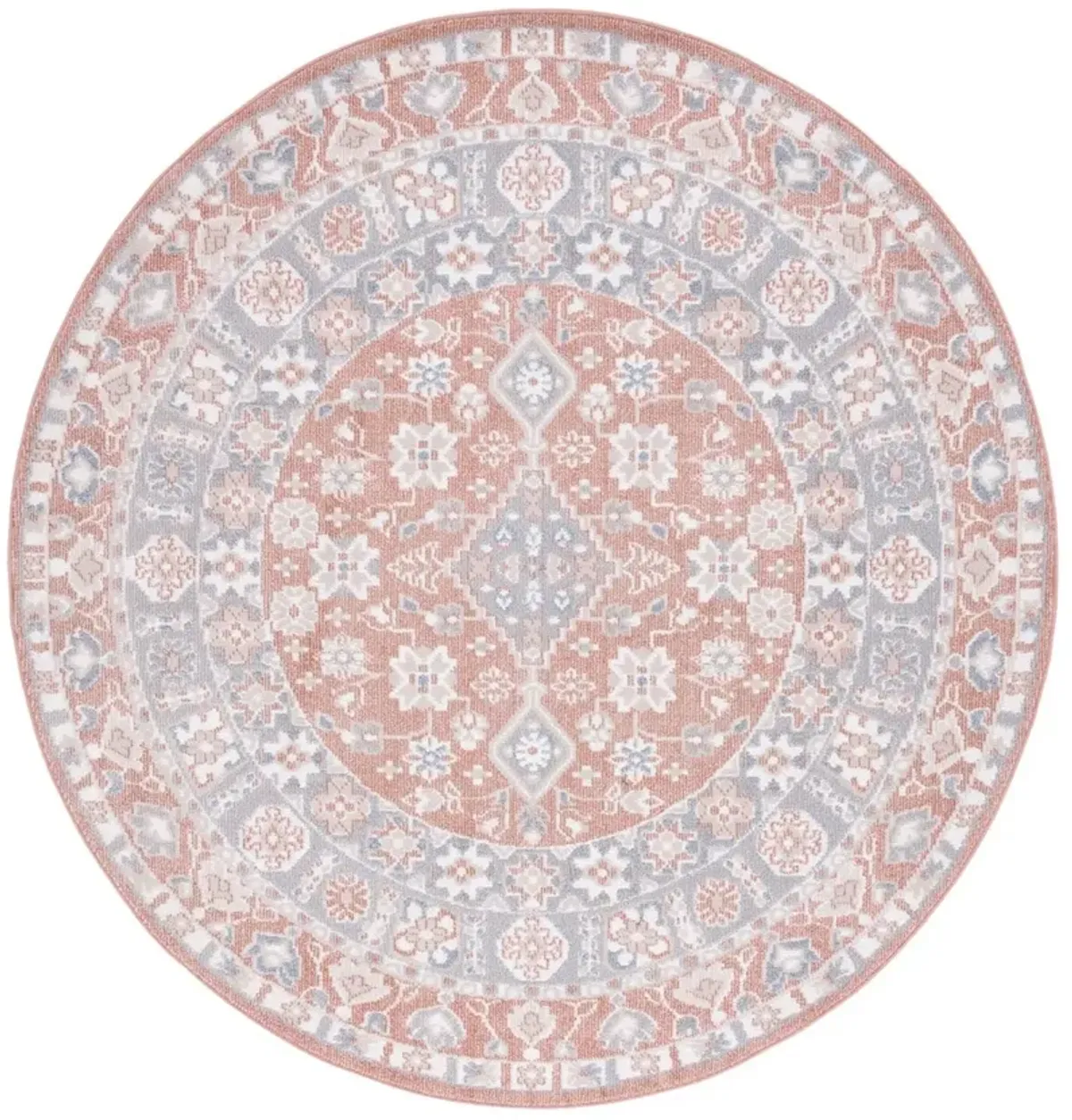 BLAIR WASHABLE 206 Multi 6'-7' X 6'-7' Round Round Rug