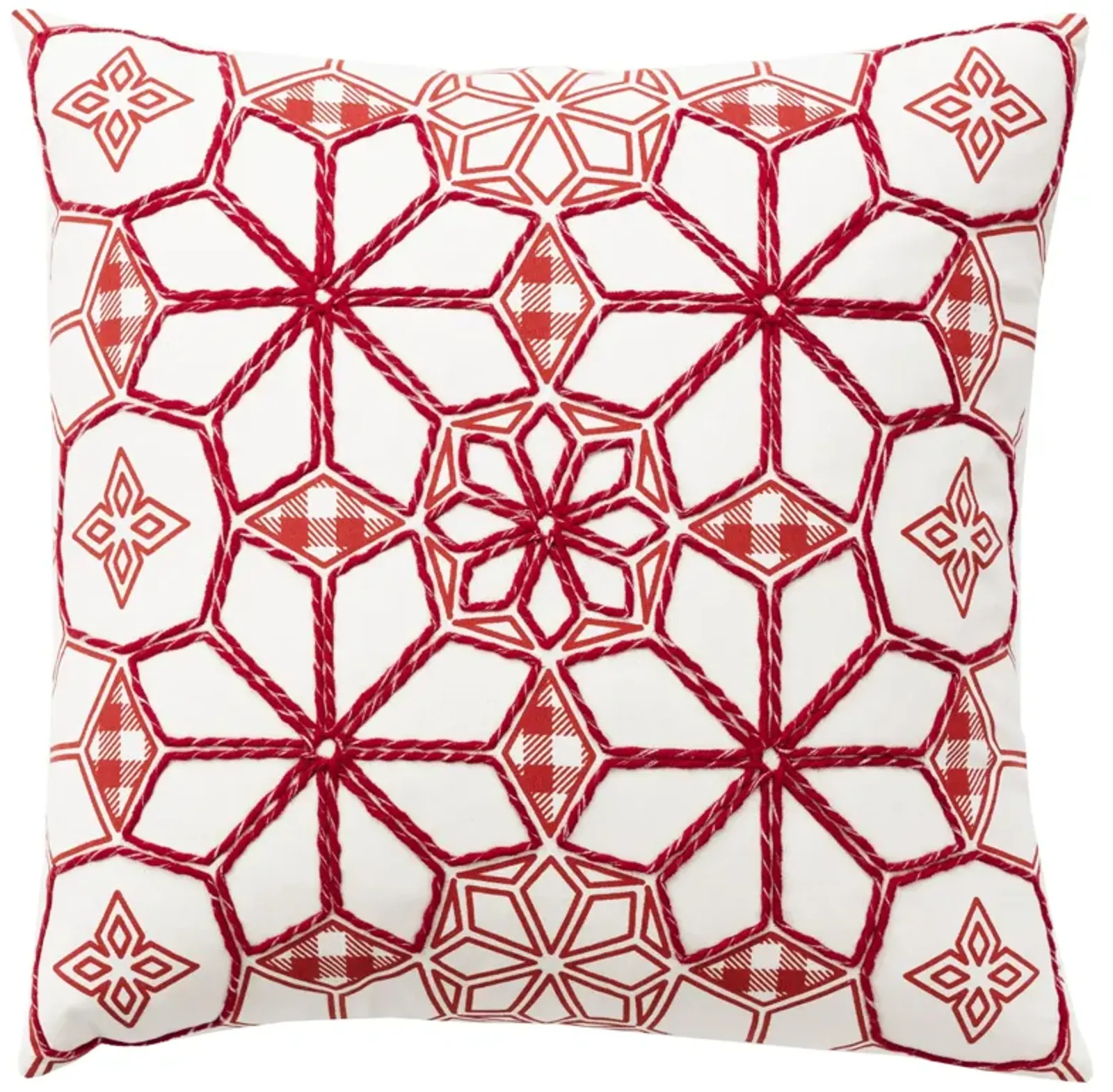 HOLIDAY 2022 Geometric Ivory Pillow