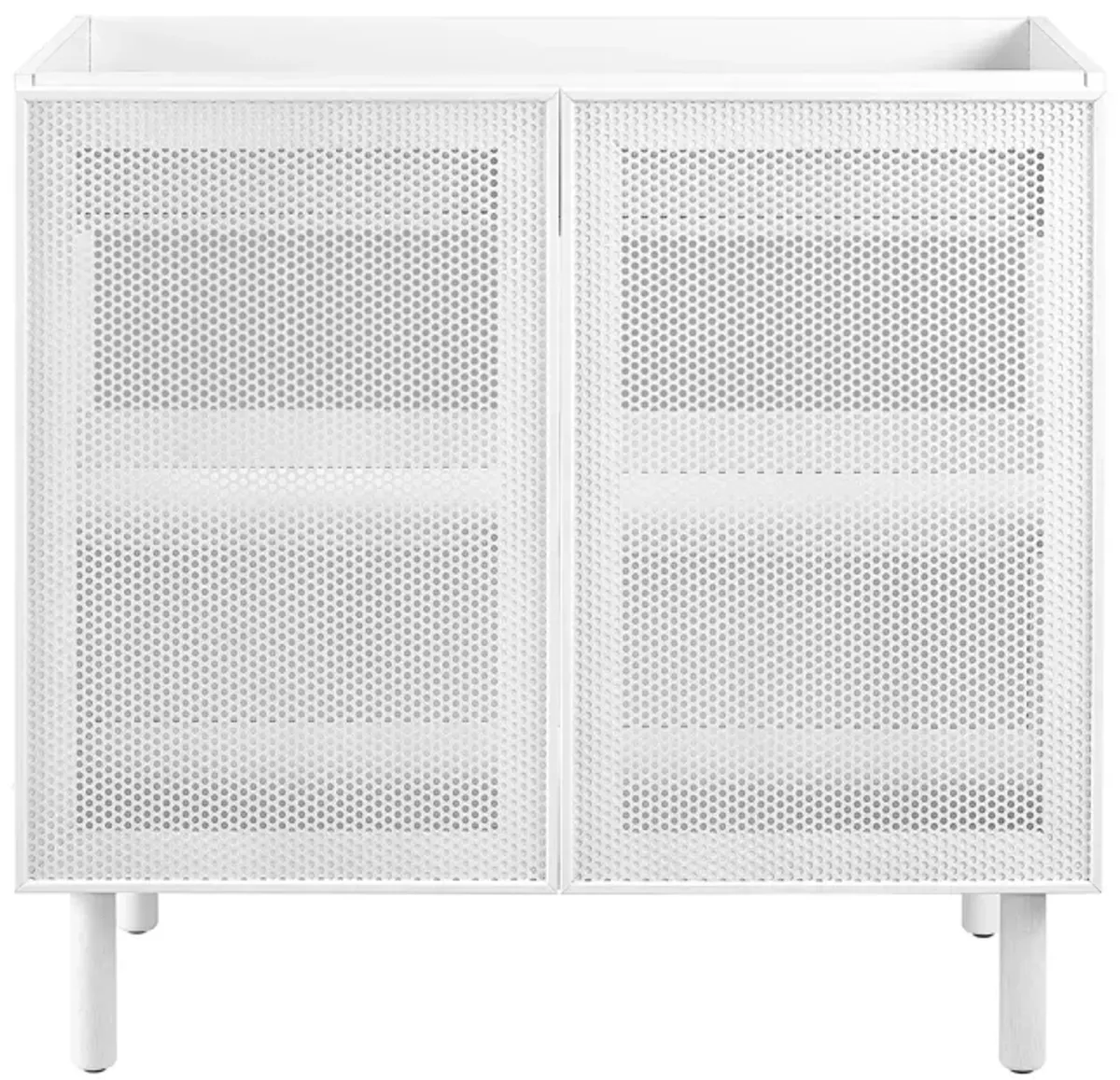Calla 36" Perforated Metal Bathroom Vanity Cabinet (Sink Basin Not Included) by Modway