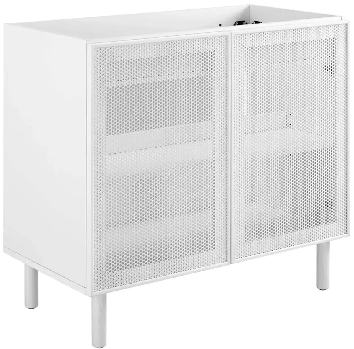 Calla 36" Perforated Metal Bathroom Vanity Cabinet (Sink Basin Not Included) by Modway