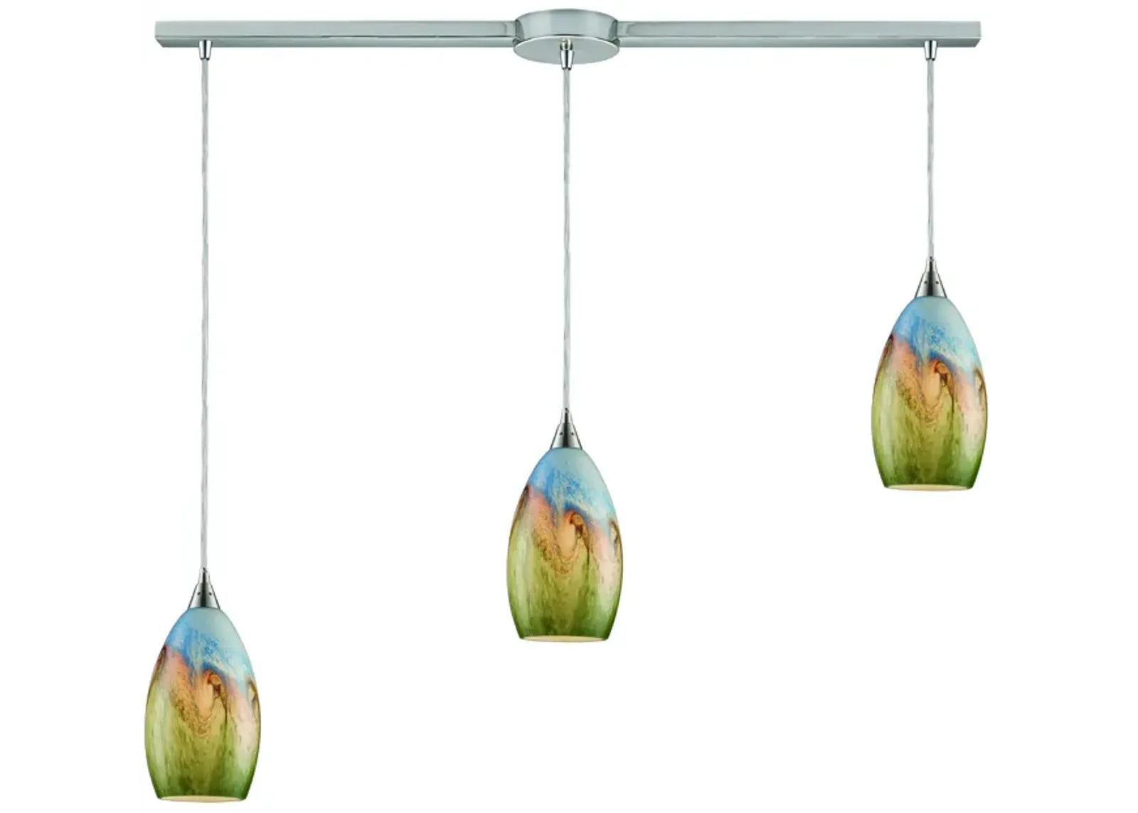 Geologic Configurable Multi Pendant - Satin Nickel