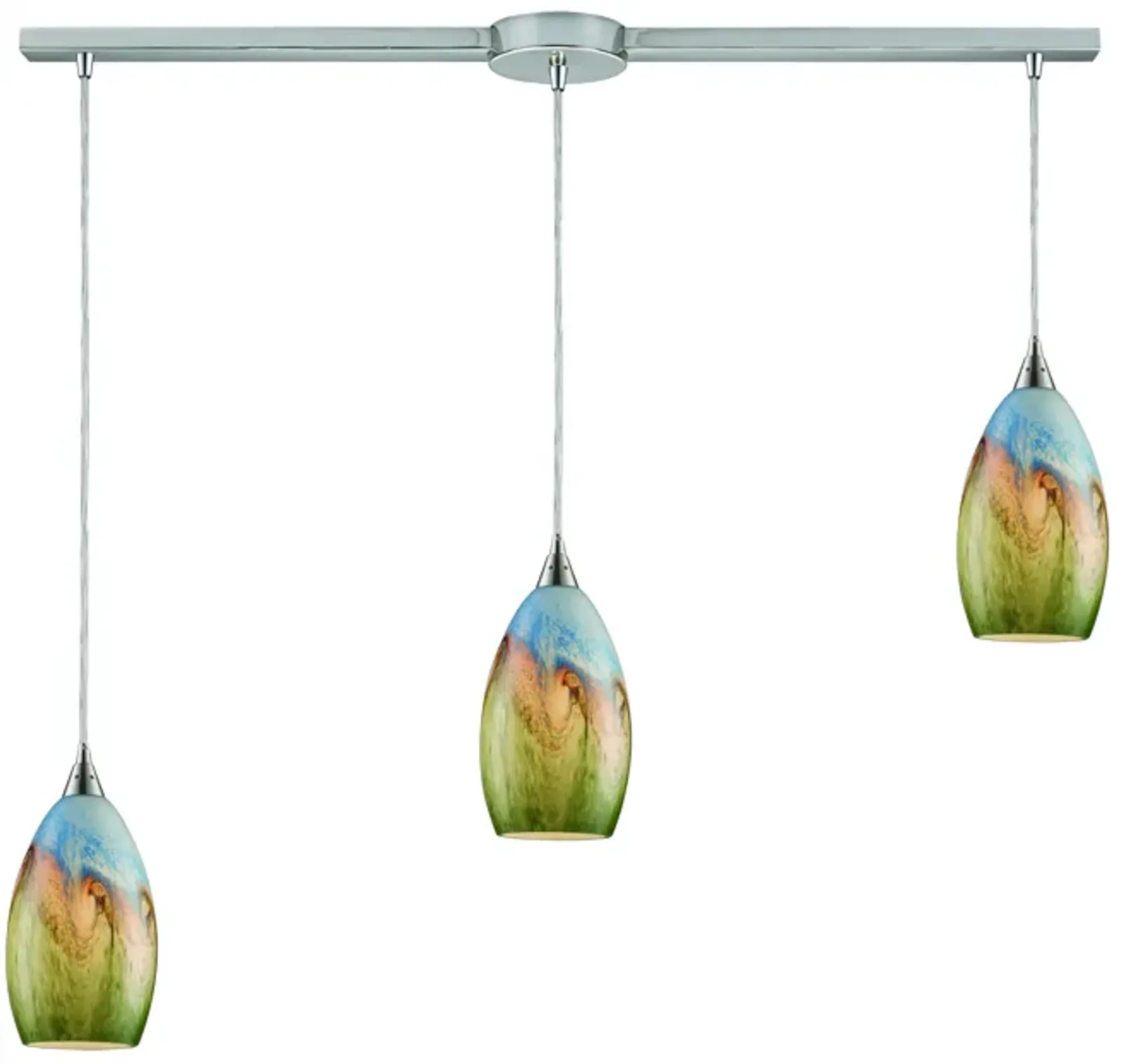 Geologic Configurable Multi Pendant - Satin Nickel