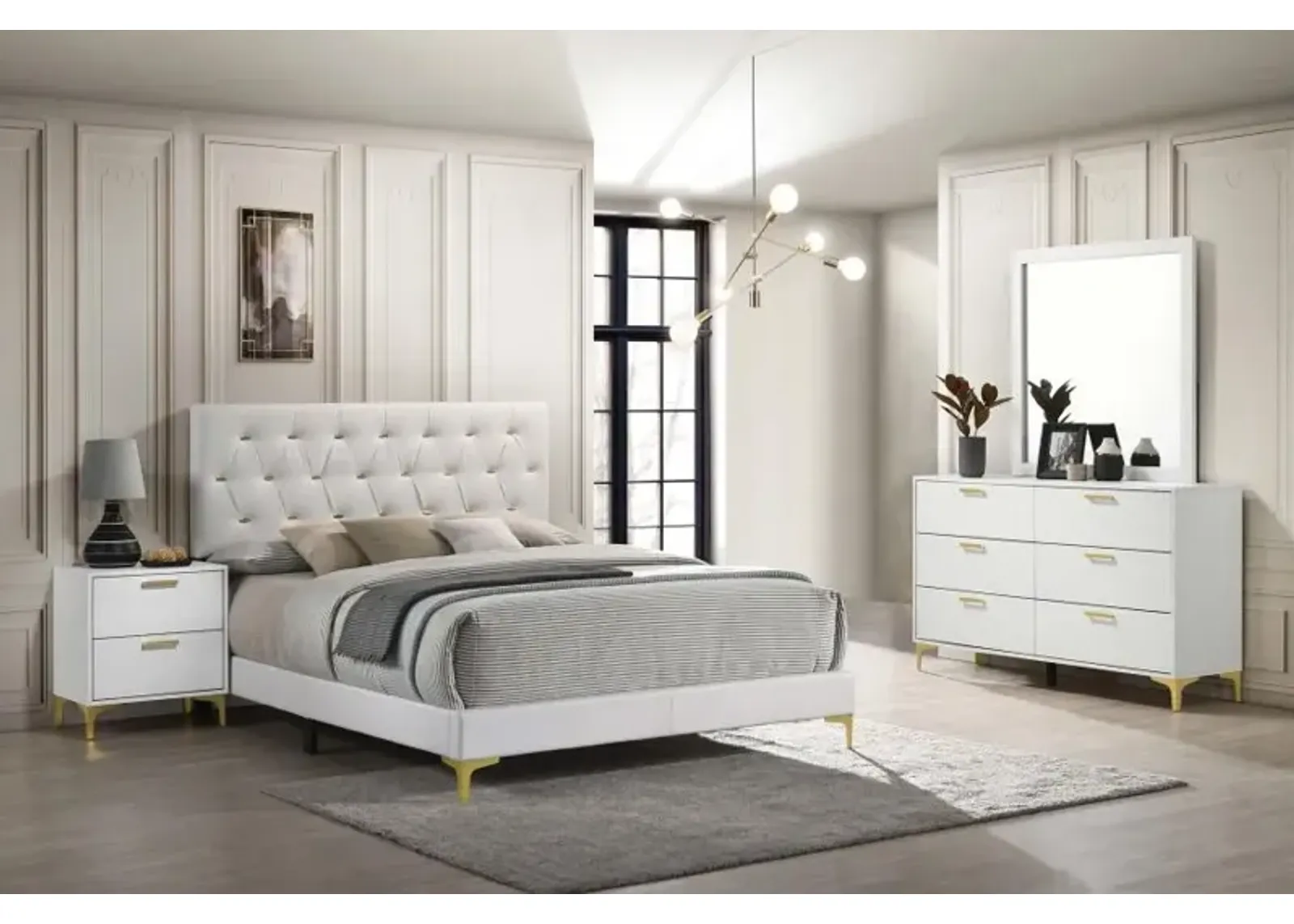 Kendall 4-piece California King Bedroom Set White