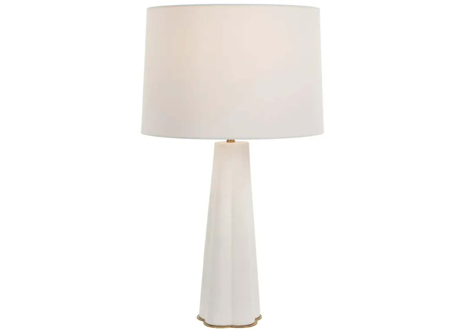 Satin White Glaze Ceramic Table Lamp