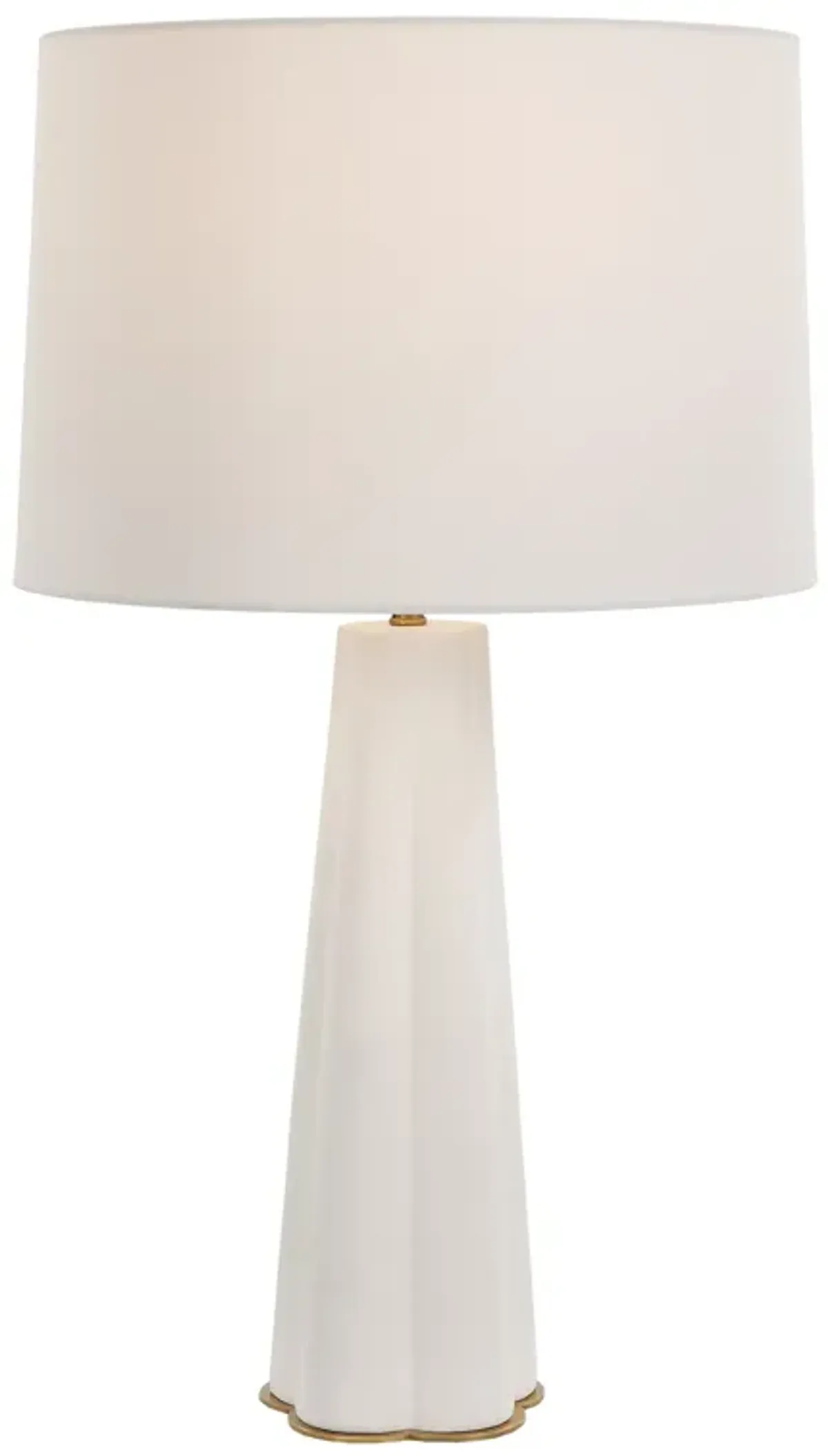 Satin White Glaze Ceramic Table Lamp