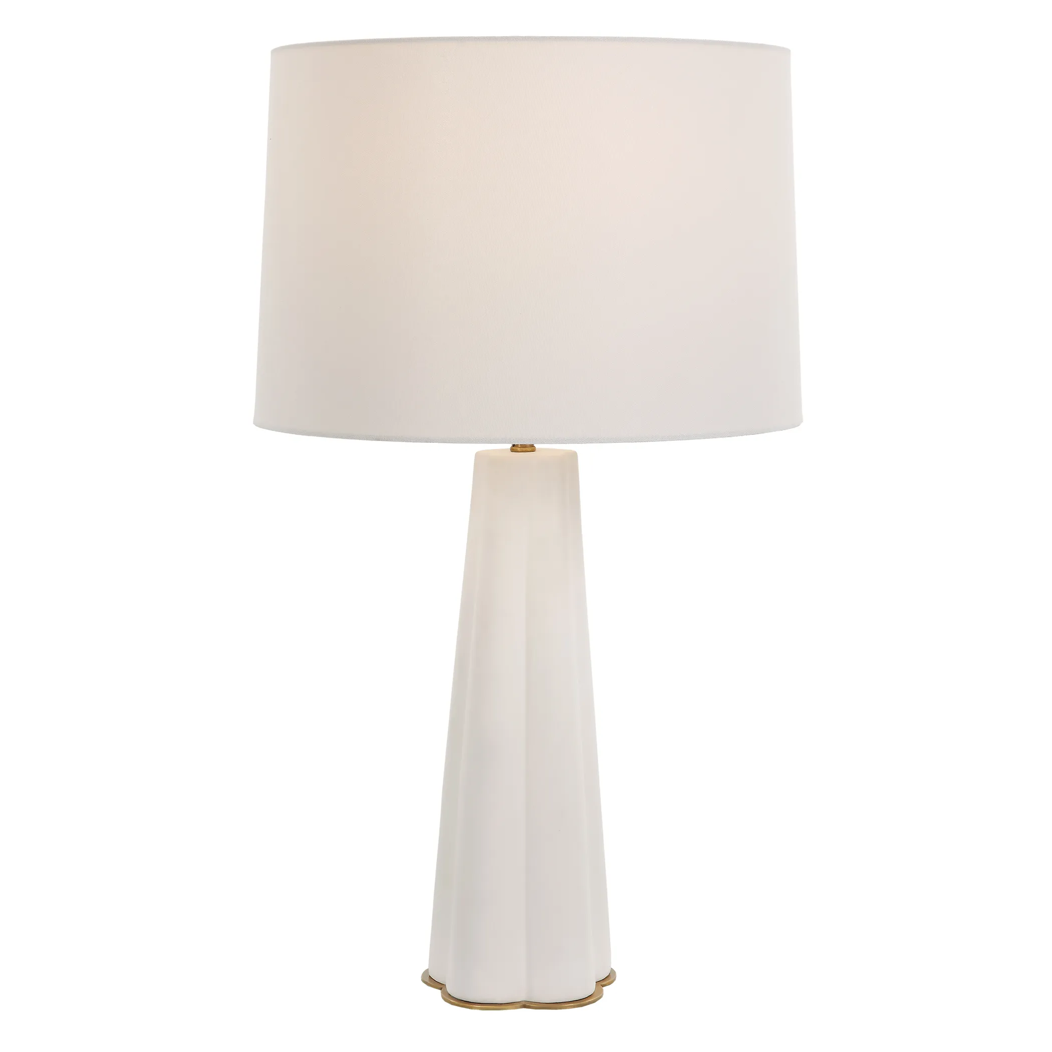 Satin White Glaze Ceramic Table Lamp