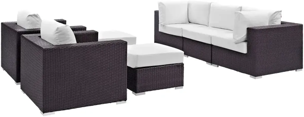 Convene 7 Piece Outdoor Patio Sectional Set