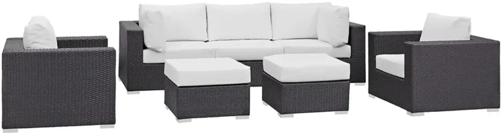 Convene 7 Piece Outdoor Patio Sectional Set