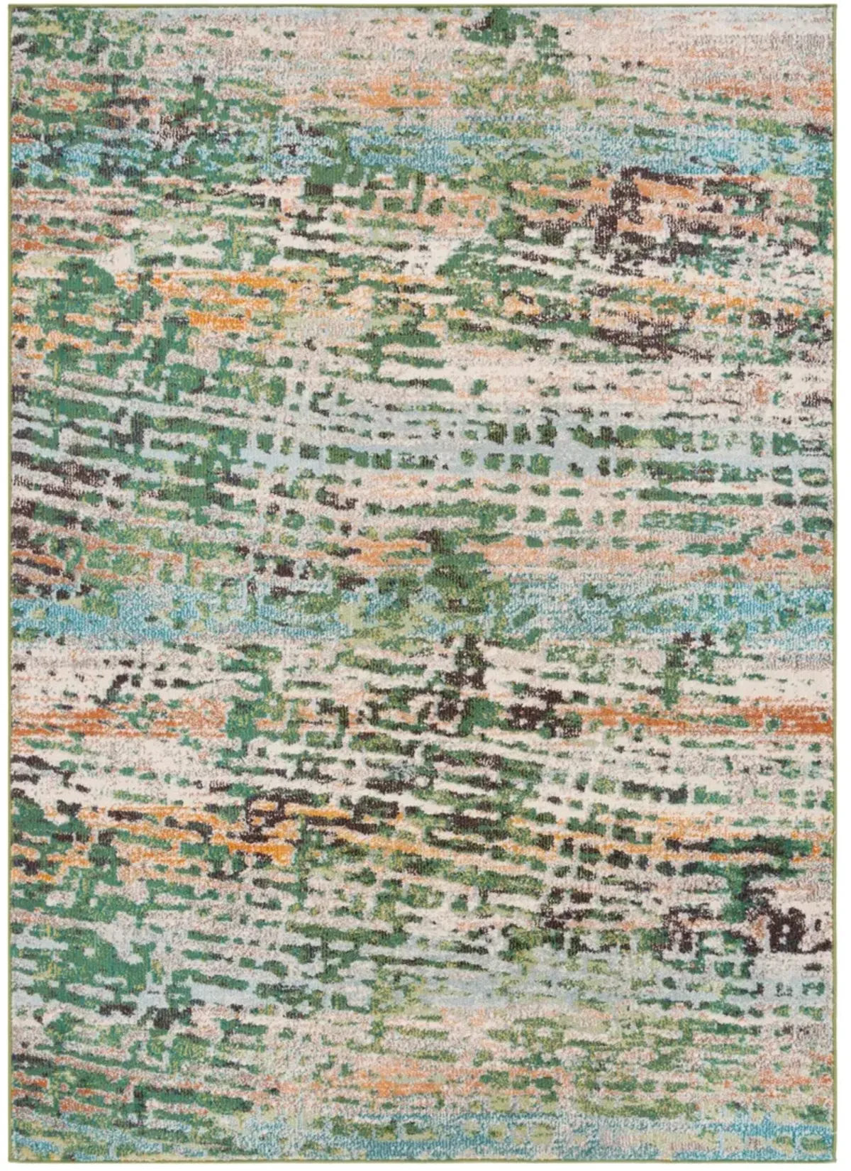 MADISON 454 GREEN  6' x 9' Medium Rectangle Rug