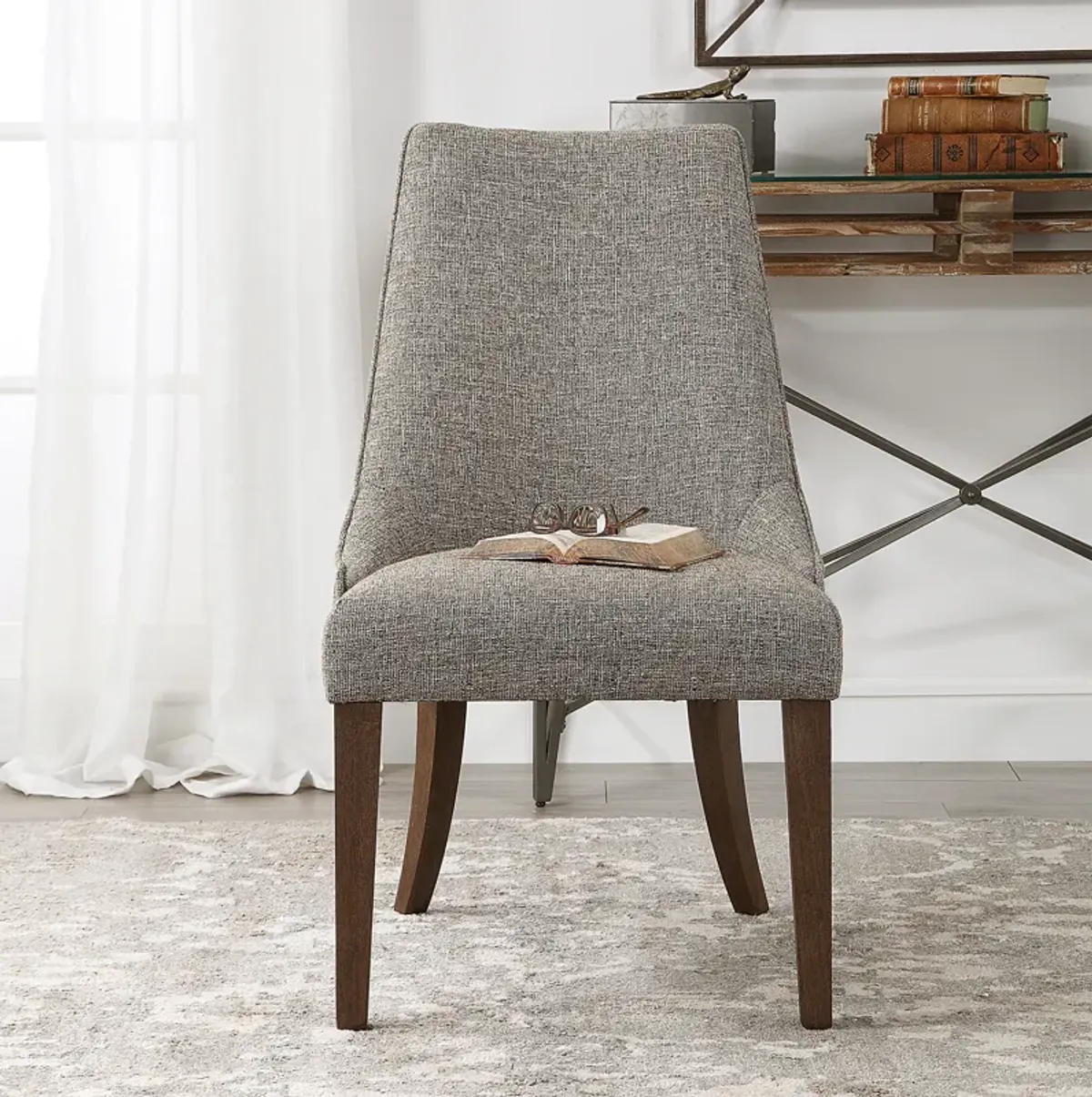 Daxton Earth Tone Armless Chair