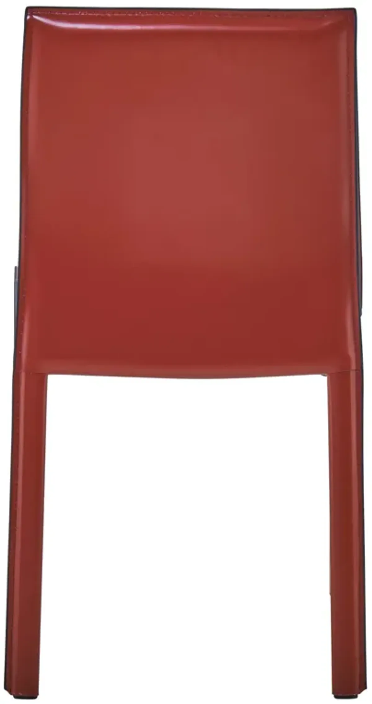 Gervin Recycled Leather Dining Side Chair, Cordovan (Set of 2)