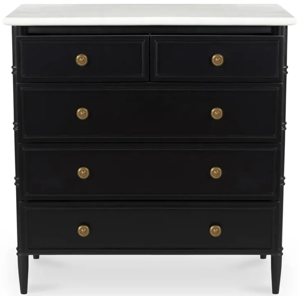 Eleanor 5 Drawer Chest Black