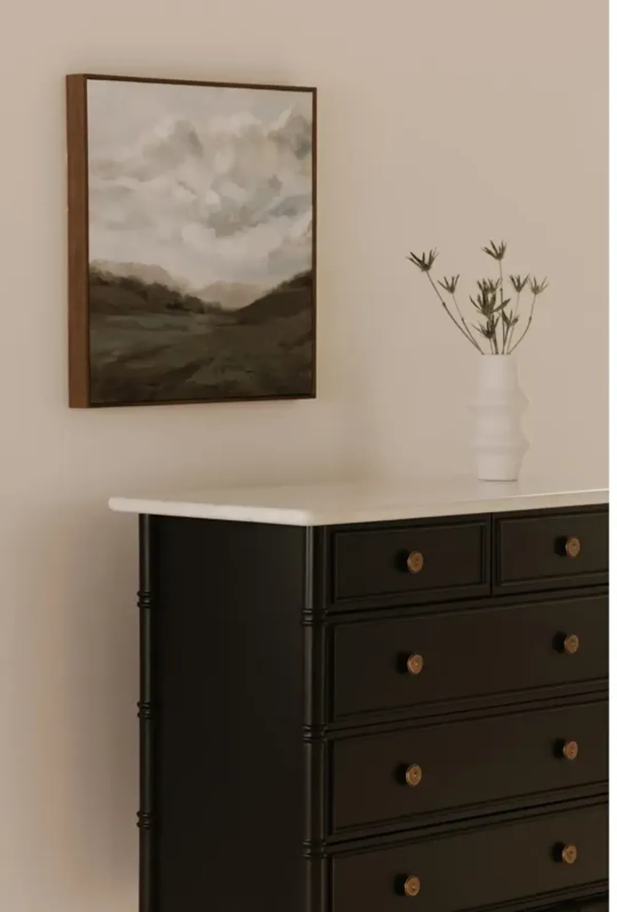 Eleanor 5 Drawer Chest Black