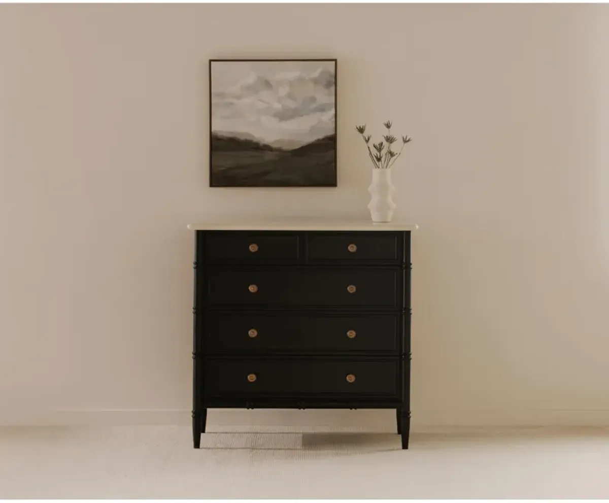 Eleanor 5 Drawer Chest Black