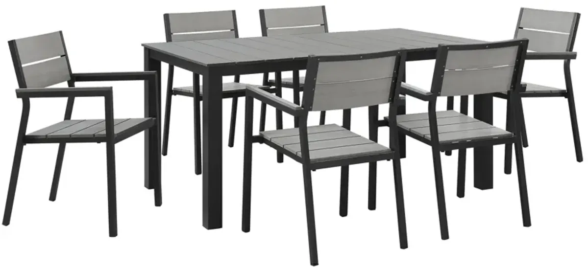 Maine 7 Piece Outdoor Patio Dining Set