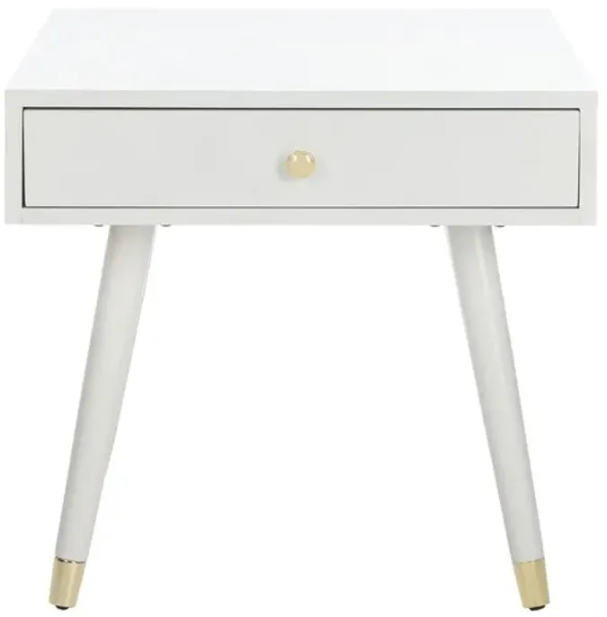 LEVINSON GOLD CAP END TABLE